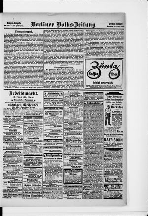 Berliner Volkszeitung vom 18.04.1909