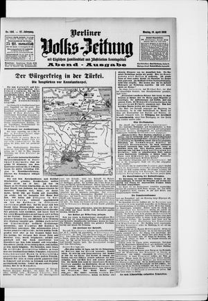 Berliner Volkszeitung vom 19.04.1909