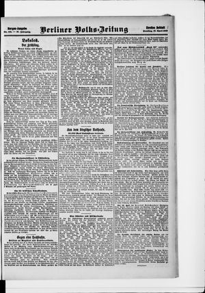 Berliner Volkszeitung vom 27.04.1909