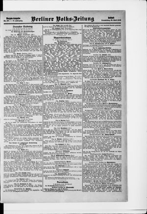 Berliner Volkszeitung vom 29.04.1909