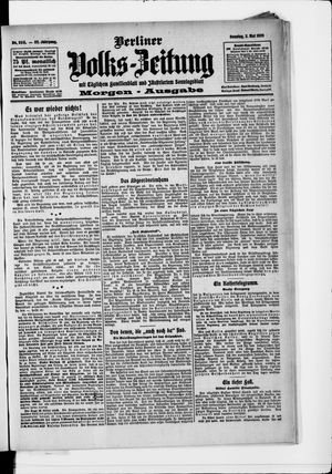 Berliner Volkszeitung vom 02.05.1909