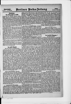 Berliner Volkszeitung vom 04.05.1909
