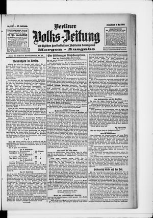 Berliner Volkszeitung vom 08.05.1909
