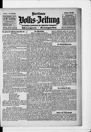 Berliner Volkszeitung vom 09.05.1909