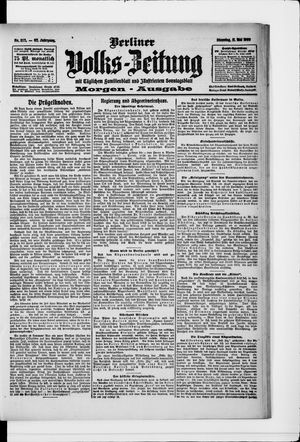 Berliner Volkszeitung vom 11.05.1909