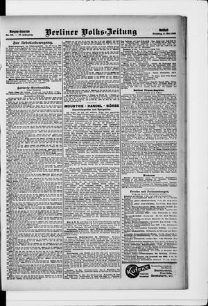 Berliner Volkszeitung vom 11.05.1909