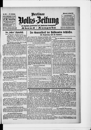 Berliner Volkszeitung vom 12.05.1909