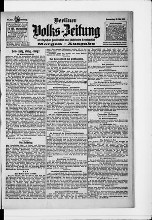 Berliner Volkszeitung vom 13.05.1909