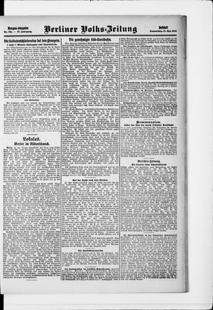 Berliner Volkszeitung vom 13.05.1909