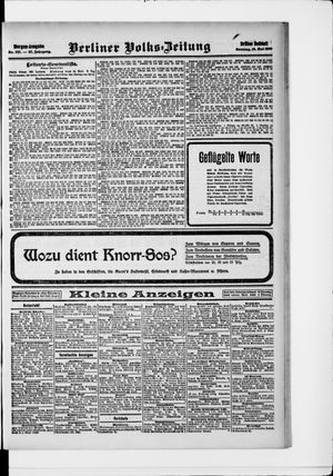 Berliner Volkszeitung vom 16.05.1909