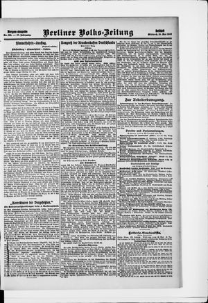Berliner Volkszeitung vom 19.05.1909