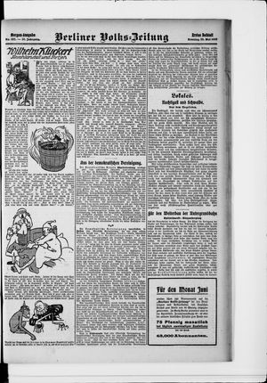 Berliner Volkszeitung vom 23.05.1909