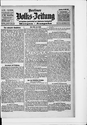Berliner Volkszeitung vom 25.05.1909