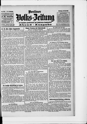 Berliner Volkszeitung vom 25.05.1909