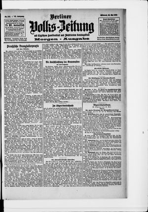 Berliner Volkszeitung vom 26.05.1909