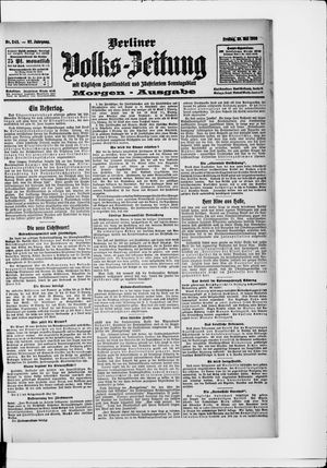 Berliner Volkszeitung vom 28.05.1909