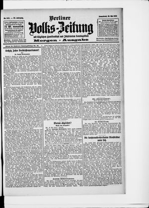 Berliner Volkszeitung vom 29.05.1909