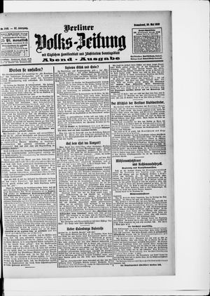 Berliner Volkszeitung vom 29.05.1909
