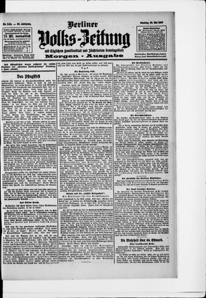 Berliner Volkszeitung vom 30.05.1909