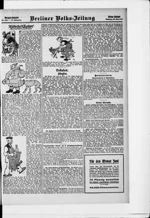 Berliner Volkszeitung vom 30.05.1909