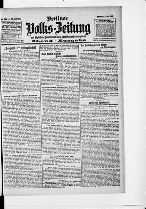 Berliner Volkszeitung vom 02.06.1909