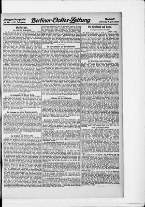 Berliner Volkszeitung vom 08.06.1909