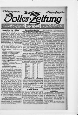 Berliner Volkszeitung vom 11.06.1909