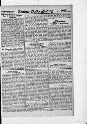 Berliner Volkszeitung vom 17.06.1909
