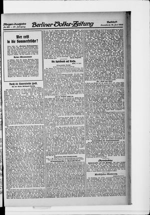 Berliner Volkszeitung vom 19.06.1909