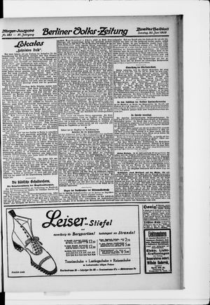 Berliner Volkszeitung vom 20.06.1909