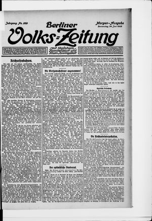 Berliner Volkszeitung vom 24.06.1909