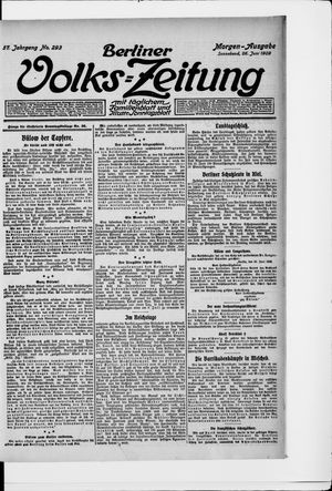 Berliner Volkszeitung vom 26.06.1909