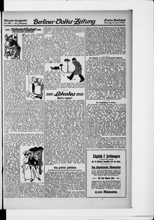 Berliner Volkszeitung vom 27.06.1909
