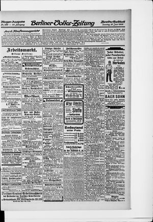 Berliner Volkszeitung vom 27.06.1909