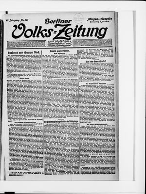 Berliner Volkszeitung vom 01.07.1909