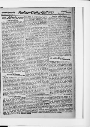 Berliner Volkszeitung vom 01.07.1909