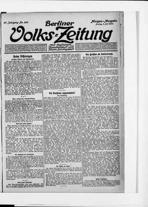 Berliner Volkszeitung vom 02.07.1909