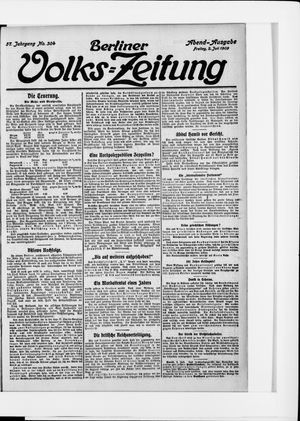 Berliner Volkszeitung vom 02.07.1909