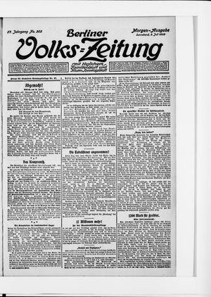 Berliner Volkszeitung on Jul 3, 1909