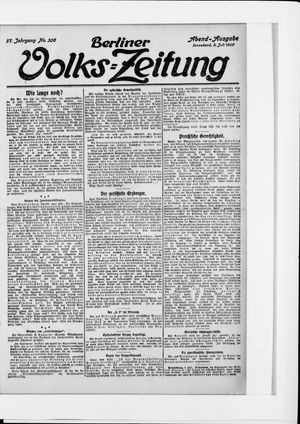 Berliner Volkszeitung vom 03.07.1909
