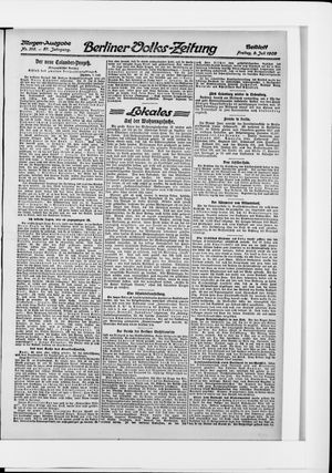 Berliner Volkszeitung vom 09.07.1909