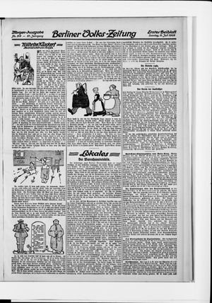 Berliner Volkszeitung vom 11.07.1909