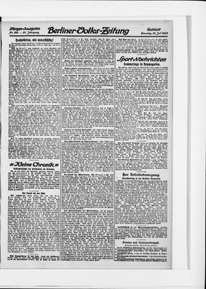 Berliner Volkszeitung vom 13.07.1909