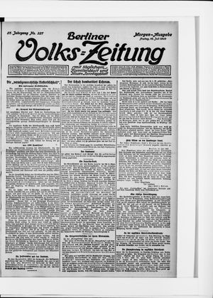 Berliner Volkszeitung vom 16.07.1909