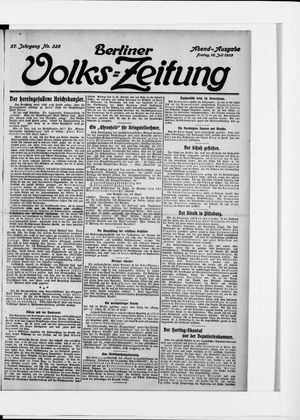 Berliner Volkszeitung vom 16.07.1909