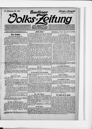 Berliner Volkszeitung vom 17.07.1909