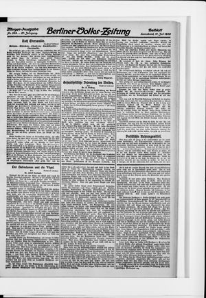 Berliner Volkszeitung vom 17.07.1909