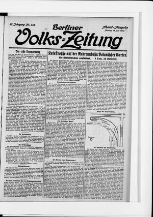 Berliner Volkszeitung vom 19.07.1909
