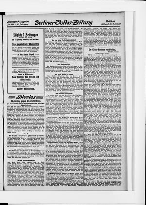Berliner Volkszeitung vom 21.07.1909