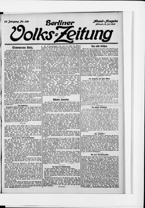 Berliner Volkszeitung vom 21.07.1909